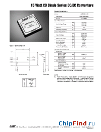 Datasheet 48S5.3000CD manufacturer Calex