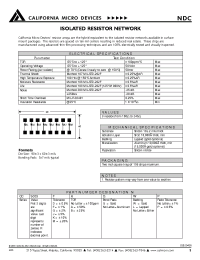 Datasheet CC5003FBGW manufacturer CalMicro