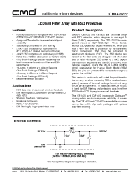 Datasheet CM1422-03CS manufacturer CalMicro