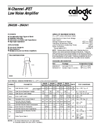 Datasheet 2N4338 manufacturer Calogic