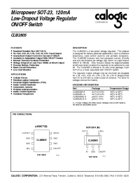 Datasheet CLM2805C manufacturer Calogic