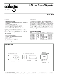 Datasheet CLM2810 manufacturer Calogic