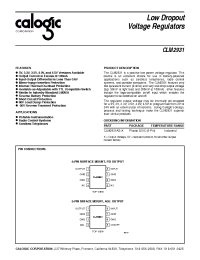 Datasheet CLM2931 manufacturer Calogic