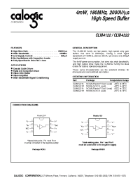 Datasheet CLM4122 manufacturer Calogic