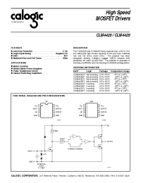Datasheet CLM4420EP manufacturer Calogic