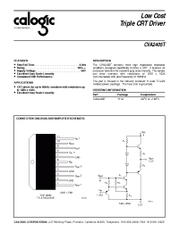 Datasheet CVA2405 manufacturer Calogic