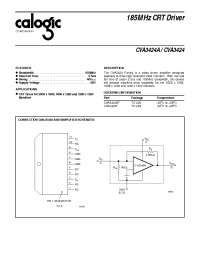 Datasheet CVA3424A manufacturer Calogic
