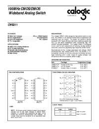 Datasheet CWB211CP manufacturer Calogic