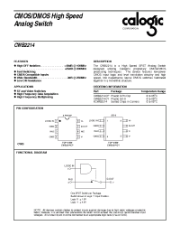 Datasheet CWB2214CP manufacturer Calogic