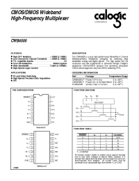 Datasheet CWB4500 manufacturer Calogic