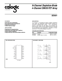 Datasheet SD5501 manufacturer Calogic