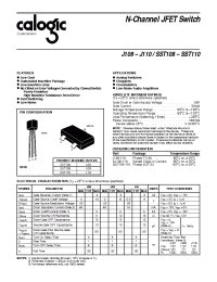 Datasheet SST108 manufacturer Calogic