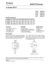 Datasheet SST177-T1 manufacturer Calogic