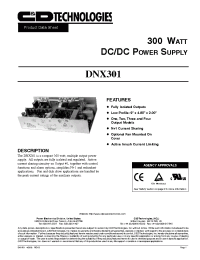 Datasheet DNX301-U4E manufacturer C&D
