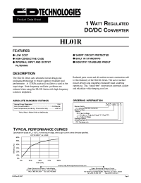 Datasheet HL01R05D05Z manufacturer C&D