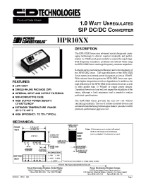 Datasheet HPR1006 manufacturer C&D
