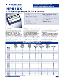 Datasheet HPR104W manufacturer C&D