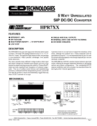 Datasheet HPR7XX manufacturer C&D