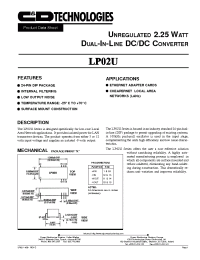 Datasheet LP02U manufacturer C&D