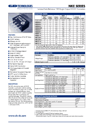 Datasheet NKE0303 manufacturer C&D
