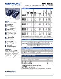 Datasheet NMF0515S manufacturer C&D