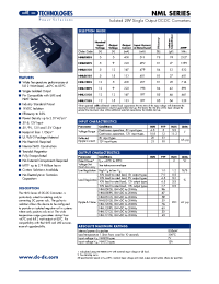 Datasheet NML0509S manufacturer C&D