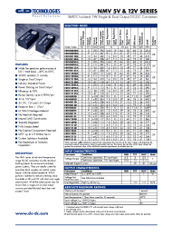 Datasheet NMV0509S manufacturer C&D