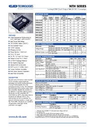 Datasheet NTH0509M-R manufacturer C&D