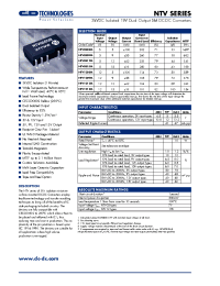 Datasheet NTV0509M-R manufacturer C&D