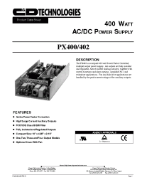 Datasheet PX400-U3A manufacturer C&D