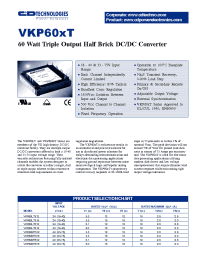 Datasheet VKP60LT312 manufacturer C&D