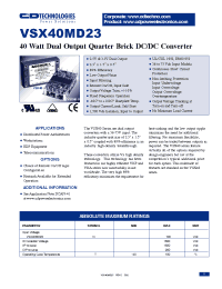 Datasheet VSX40MD23-1 manufacturer C&D