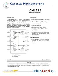 Datasheet CM1215 manufacturer Capella