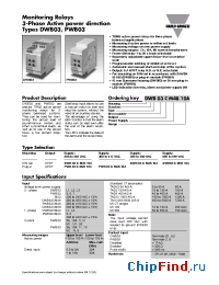 Datasheet DWB03CM2310A manufacturer Carlo Gavazzi