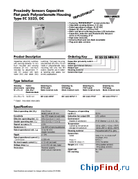Datasheet EC5525NPAP-1 manufacturer Carlo Gavazzi