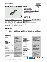 Datasheet EO1804NPAS-1 manufacturer Carlo Gavazzi
