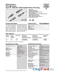 Datasheet ET1820PPAS-1 manufacturer Carlo Gavazzi