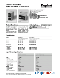 Datasheet FPD1901024 manufacturer Carlo Gavazzi