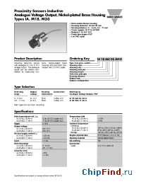 Datasheet IA18ALC05AH-K manufacturer Carlo Gavazzi
