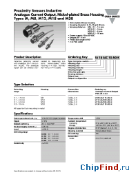 Datasheet IA18ALC06AG-K manufacturer Carlo Gavazzi