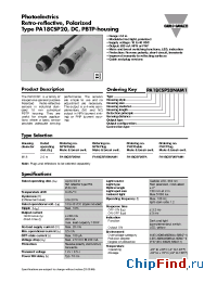 Datasheet PA18CSP20NAM1 manufacturer Carlo Gavazzi