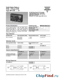 Datasheet RP530200-1-0 manufacturer Carlo Gavazzi
