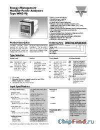 Datasheet WM2-96 manufacturer Carlo Gavazzi