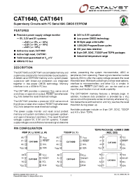 Datasheet CAT1641ZD2I-25TDFN manufacturer Catalyst