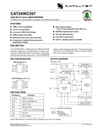 Datasheet CAT24WC257WI-1.8TE13 manufacturer Catalyst