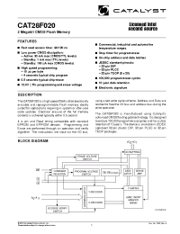 Datasheet CAT28F020-20 manufacturer Catalyst