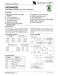 Datasheet CAT34AC02RE-1.8 manufacturer Catalyst