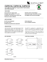 Datasheet CAT5118SDI-50-T10 manufacturer Catalyst