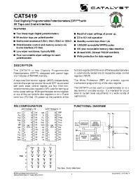 Datasheet CAT5269J-10TE13 manufacturer Catalyst