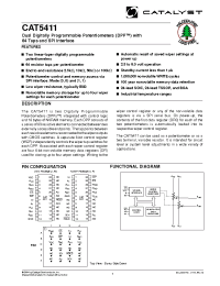 Datasheet CAT5411UI-00-TE13 manufacturer Catalyst